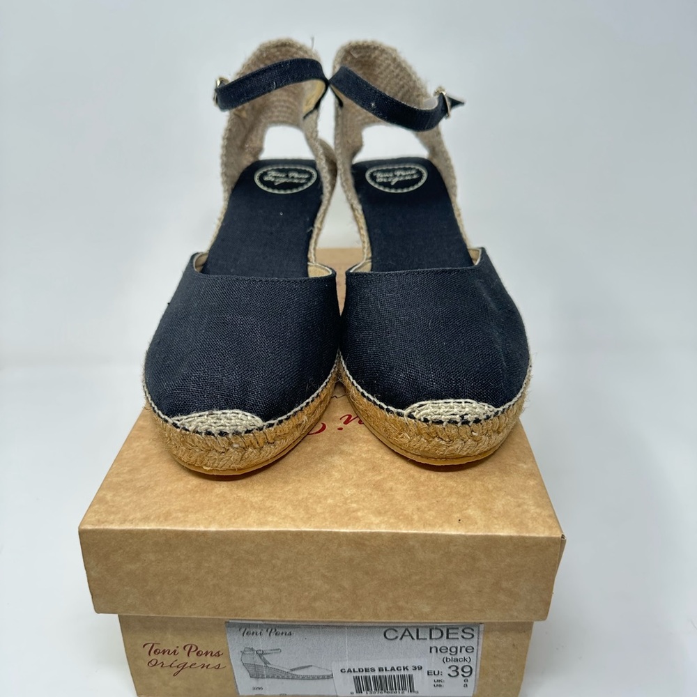 Toni Pons 'Caldes' Linen Wedge Sandal Espadrille